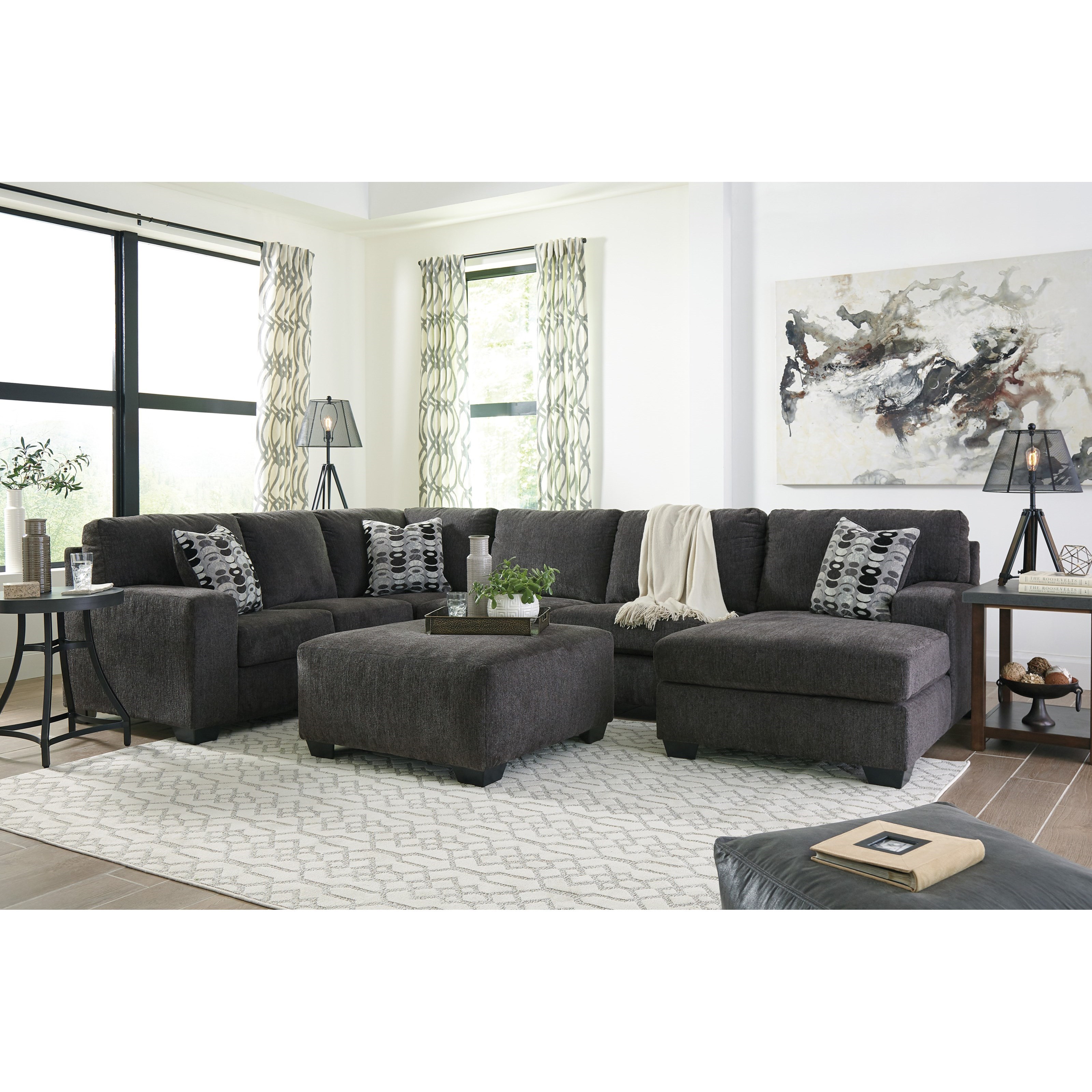 Signature design by ashley brantano living room 2025 sectional